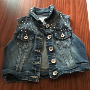 Girls denim vest